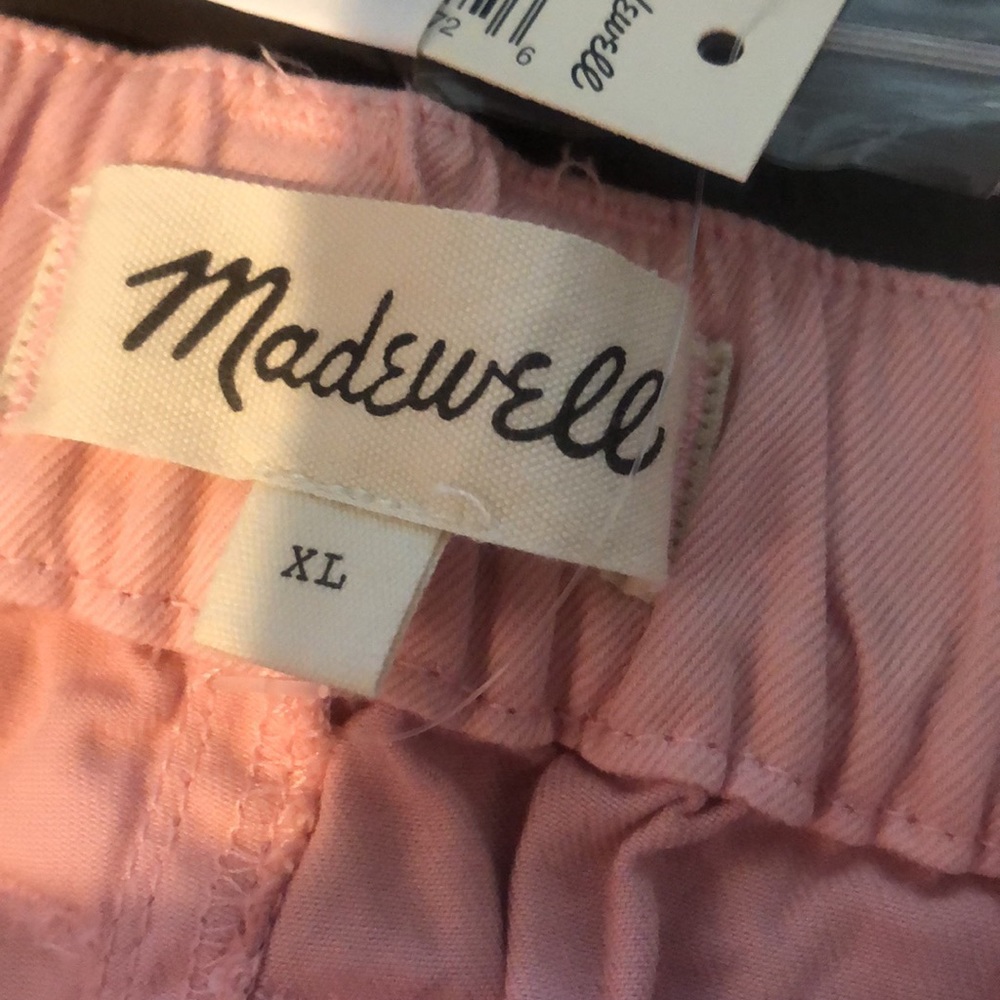 Madewell || NWT || Belclaire Baggy Primrose Pink Pull-On Shorts - Picture 9 of 10